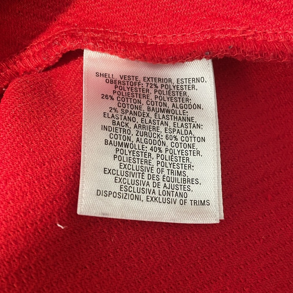 Anthropologie Red Criss Cross Neck Tank Top Halter Textured Knit Small - Picture 5 of 5